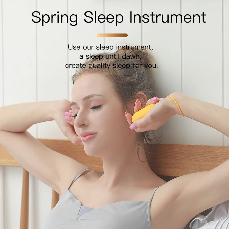 Hand Held Ergonomic Sleep Aid Machine Portable USB Rechargeable Sleep Aid Instrument for Improve Sleep Relief Anxiety
