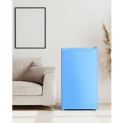 3.2 Cu.Ft Single Door Mini Fridge, Blue-BR321