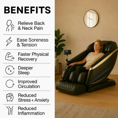 Bliss Leather Heated Massage Chair
