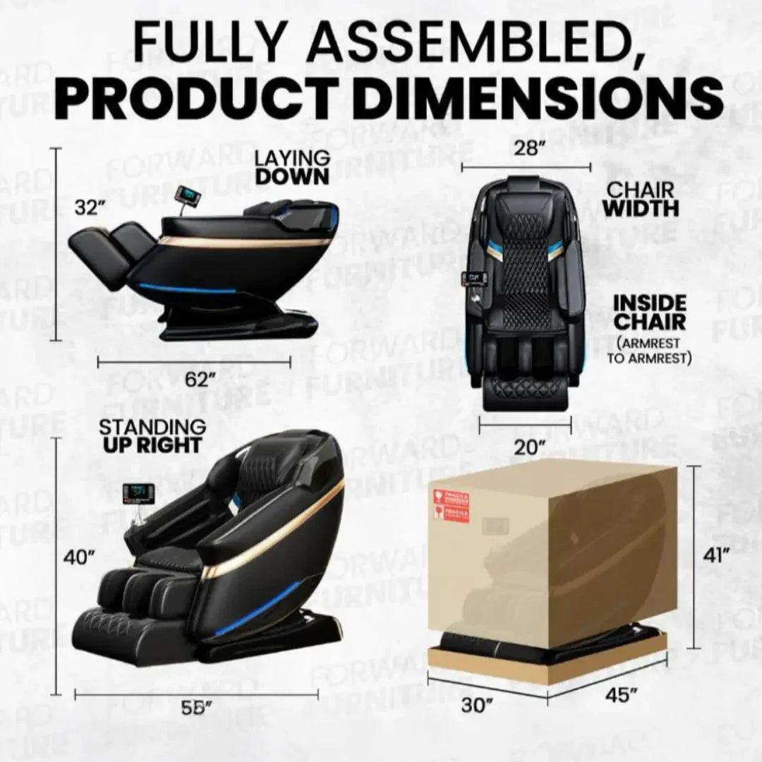Bliss Leather Heated Massage Chair