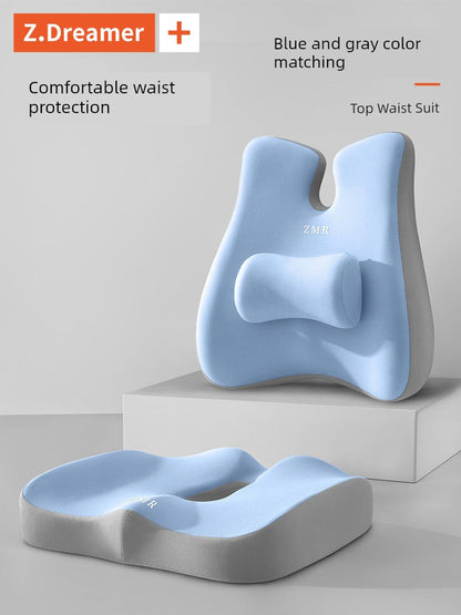 Ergonomic Memory Foam Seat Cushion – Relieve Pressure & Back Pain | Ideal for Office, Study & Long Sitting Comfort