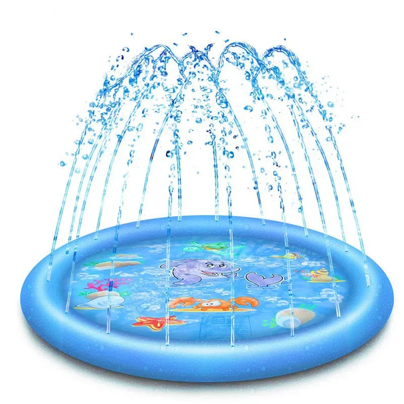 100/150/170cm Summer Pet Sprinkler Pad Cooling Mat Swimming Pool Inflatable Water Spray Pad Summer Cool Dog Bathtub for Dogs