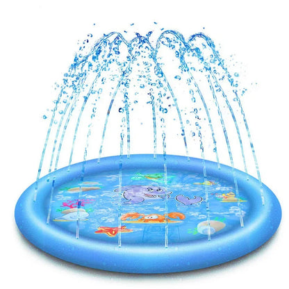 100/150/170cm Summer Pet Sprinkler Pad Cooling Mat Swimming Pool Inflatable Water Spray Pad Summer Cool Dog Bathtub for Dogs