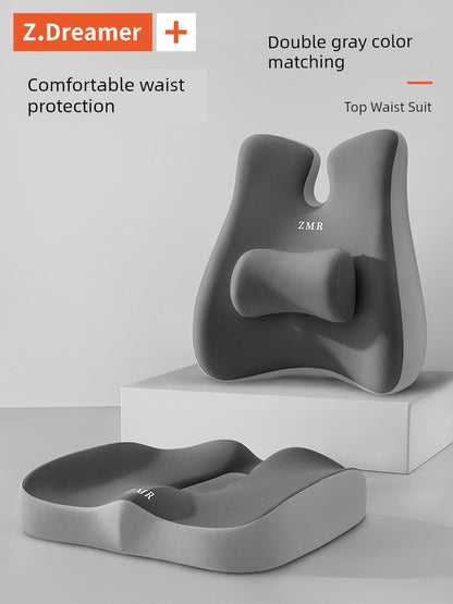 Ergonomic Memory Foam Seat Cushion – Relieve Pressure & Back Pain | Ideal for Office, Study & Long Sitting Comfort