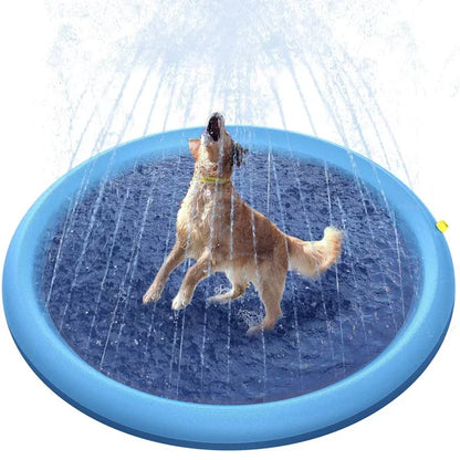 100/150/170cm Summer Pet Sprinkler Pad Cooling Mat Swimming Pool Inflatable Water Spray Pad Summer Cool Dog Bathtub for Dogs